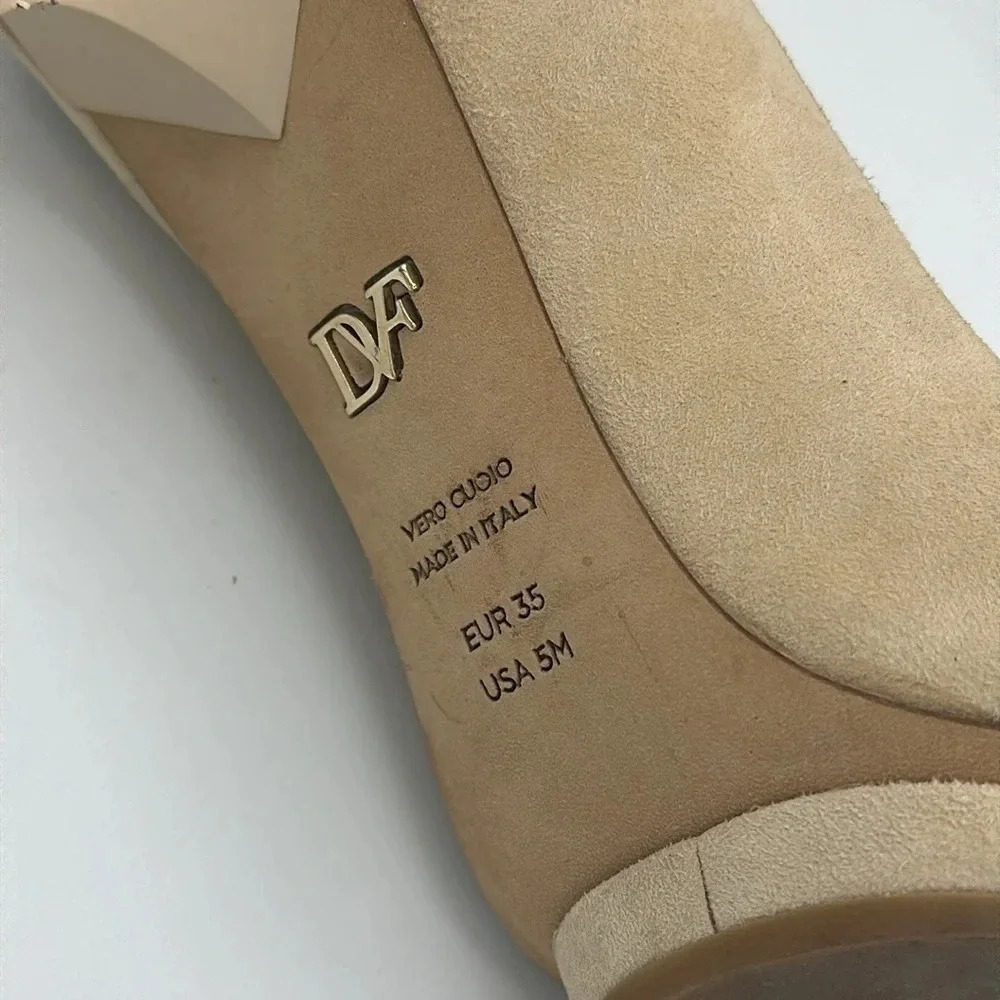 tan Diane Von Furstenberg suede pumps size 5 - Picture 7 of 7